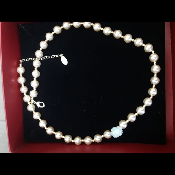 NWT stunning necklace gold plated 10 thousands - Picture 2 of 6